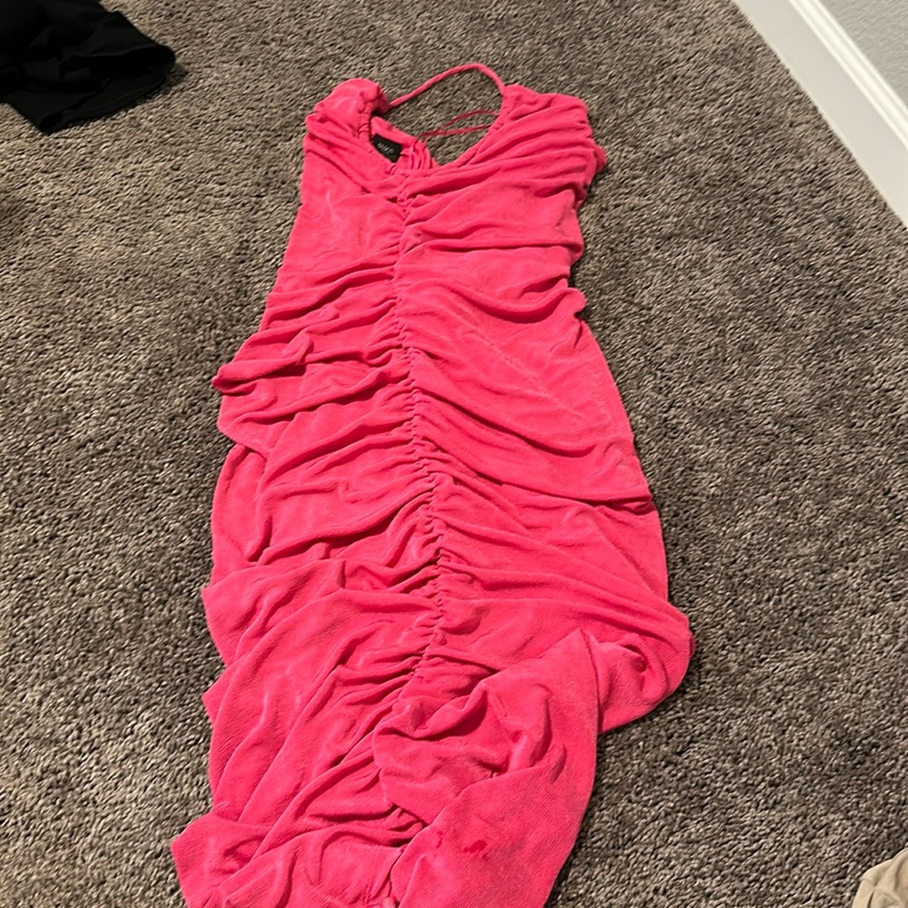 Pink long dress